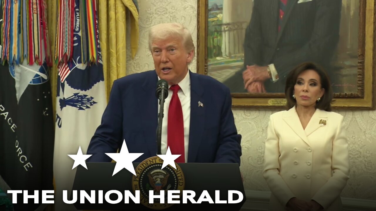 President Trump Participates in a Swearing-In for Interim US Attorney for D.C. Jeanine Pirro