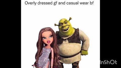 Overly dressed gf and casual wear bf