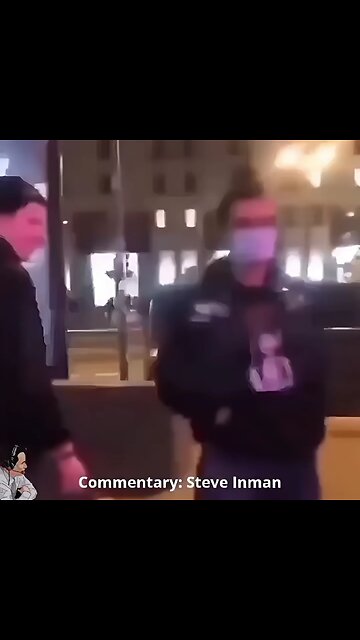 Too bad the mask didn't protect him