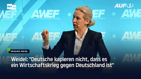 Weidel: "Deutsche kapieren nicht, dass es ein Wirtschaftskrieg gegen Deutschland ist"