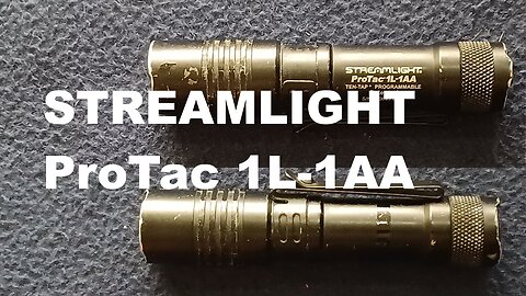 PROTAC 1L-1AA EVERYDAY CARRY FLASHLIGHT, CR123A, AA. Multi-Fuel Programmable Tactical Flashlight