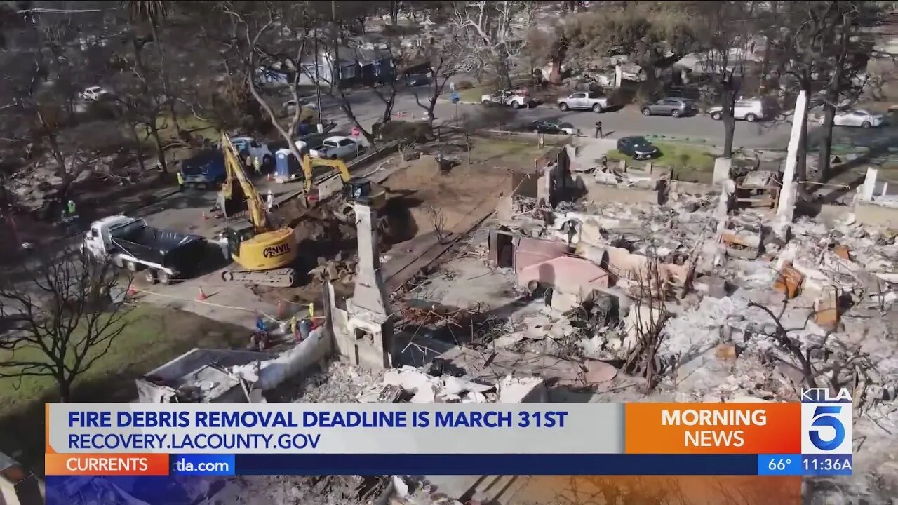 Deadline approaching for fire victims to choose debris removal method