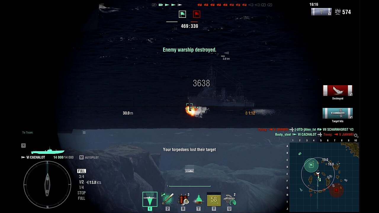 world of warships Submarine warfare Popeye the sailor