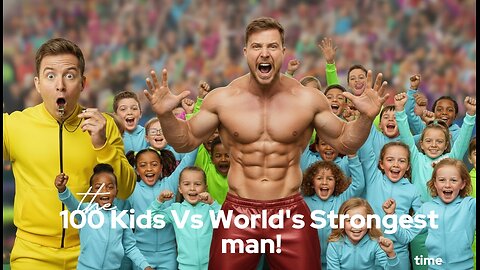 100 Kids Vs World's Strongest Man!
