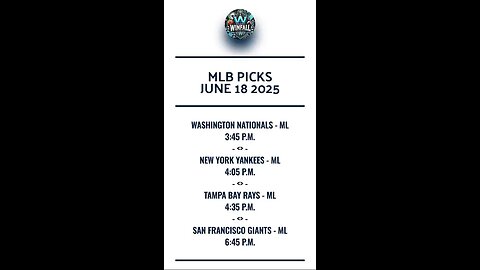 Free MLB Picks June 18 2025