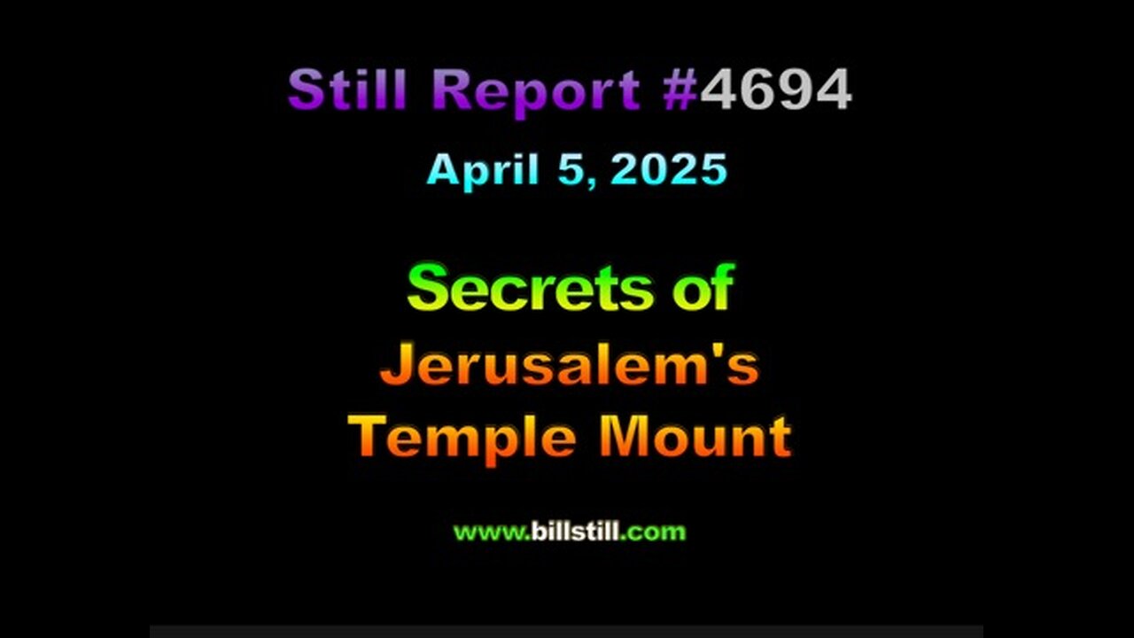 4694, Secrets of Jerusalem's Temple Mount, 4694