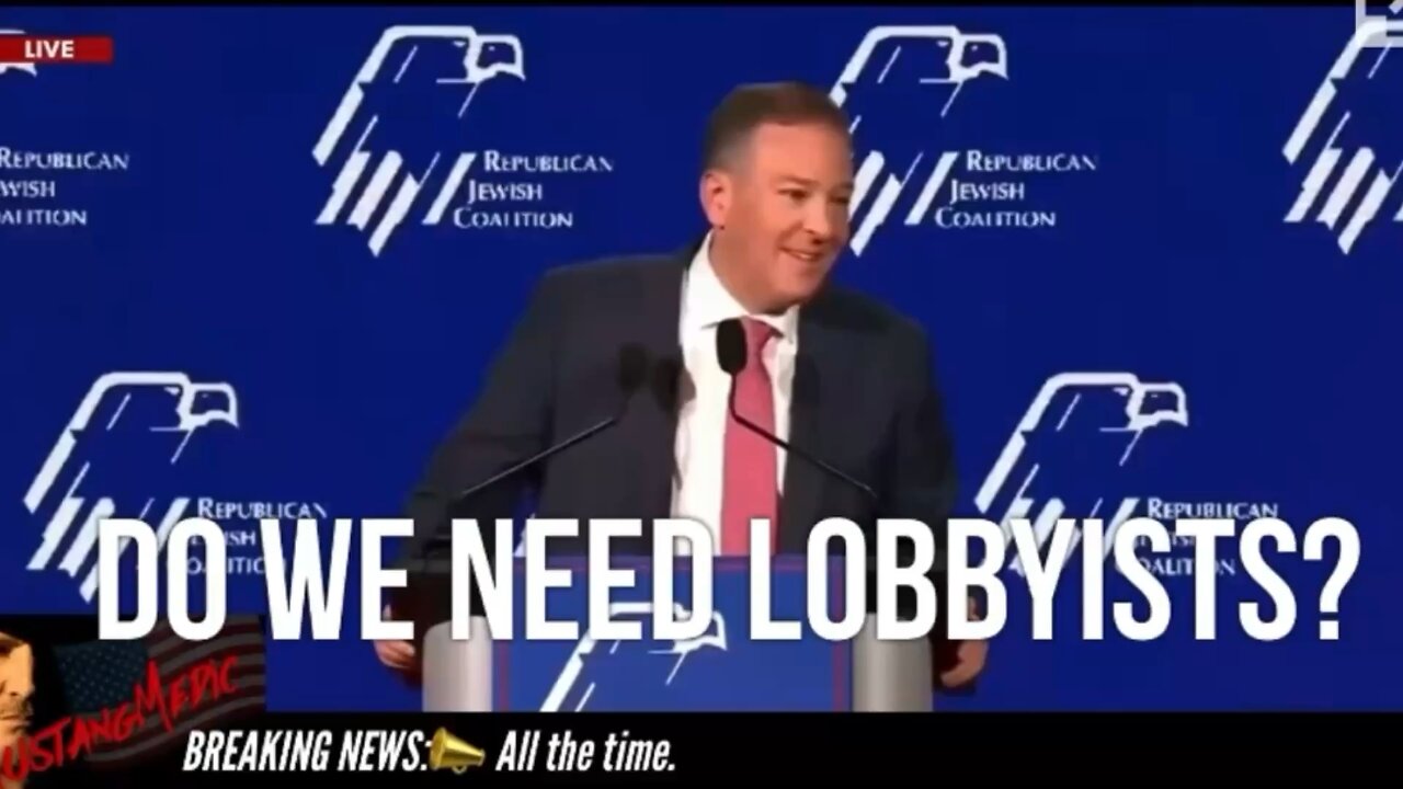 BREAKING NEWS:📣 We need to get rid of all the Lobbyists.