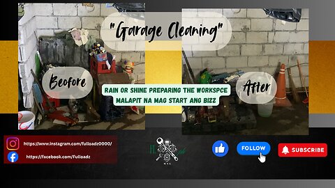 Garage Cleaning (cleaning the tools space)