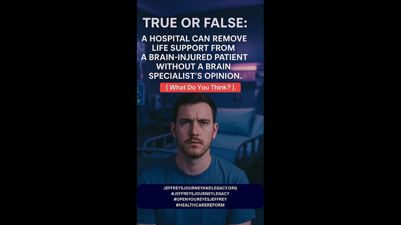 CAN A HOSPITAL STOP LIFE SUSTAINING FROM A BRAIN INJURY SURVIVOR W/O AN SPECIALIST PM&R OPINION?