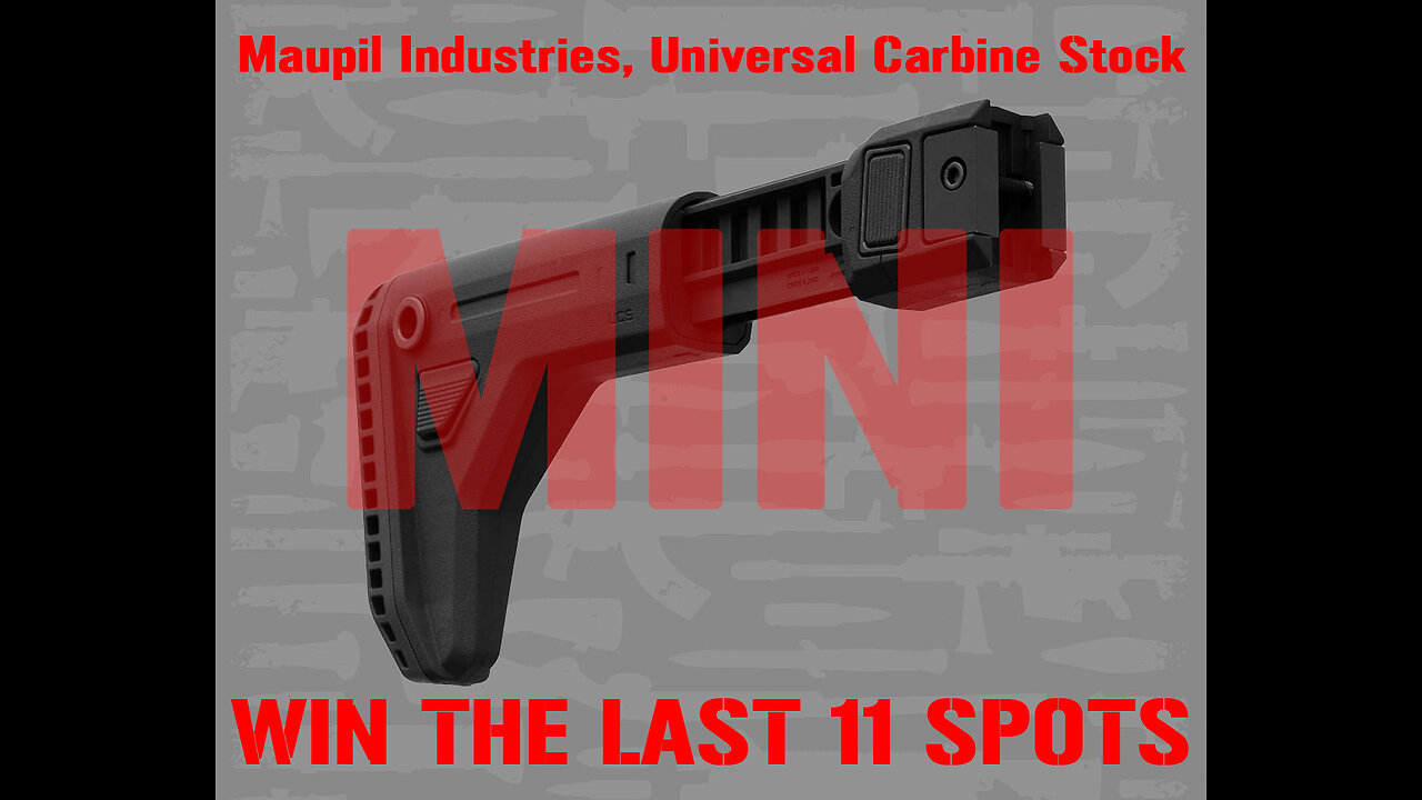 Magpul Universal Carbine Stock MINI #1 FOR THE LAST 11 SPOTS IN THE MAIN WEBINAR