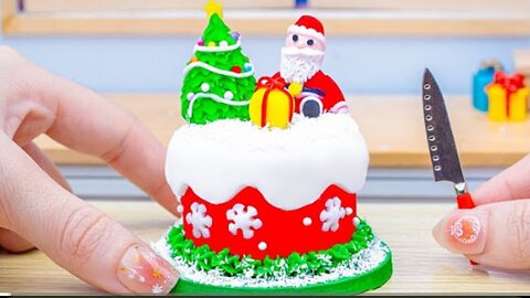 "Miniature Christmas Cake Decorating 🎄🍰✨ | Amazing Tiny Cake Designs & Satisfying Ideas!"