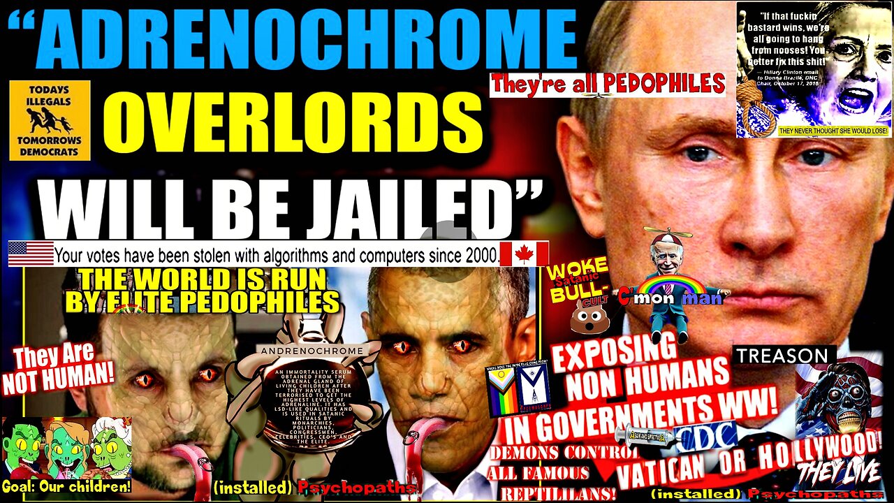 Putin Demands Arrest of Adrenochrome Czars Obama and Zelensky