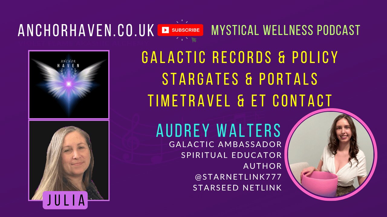 Audrey Walters Galactic Policy Portals Stargate ET Contact Starseed SSP Anchorhaven Clones Timelord