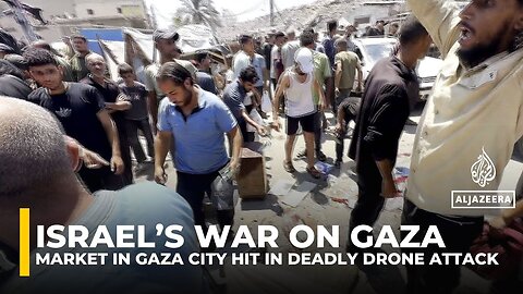 Israeli drone kills at least 12 in Gaza City food market attack, including top surgeon