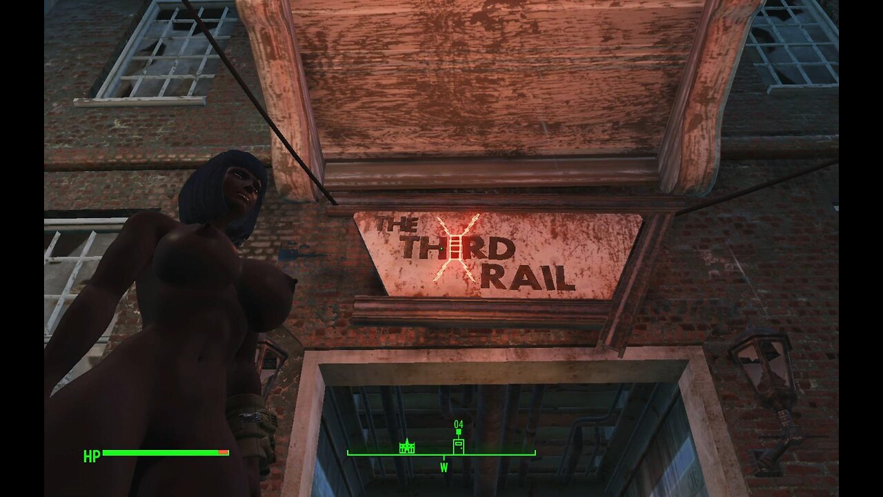 Fallout 4 naked Emogene takes a lover running Atomic Beauty MOD busty Boobs Breast expansion tits