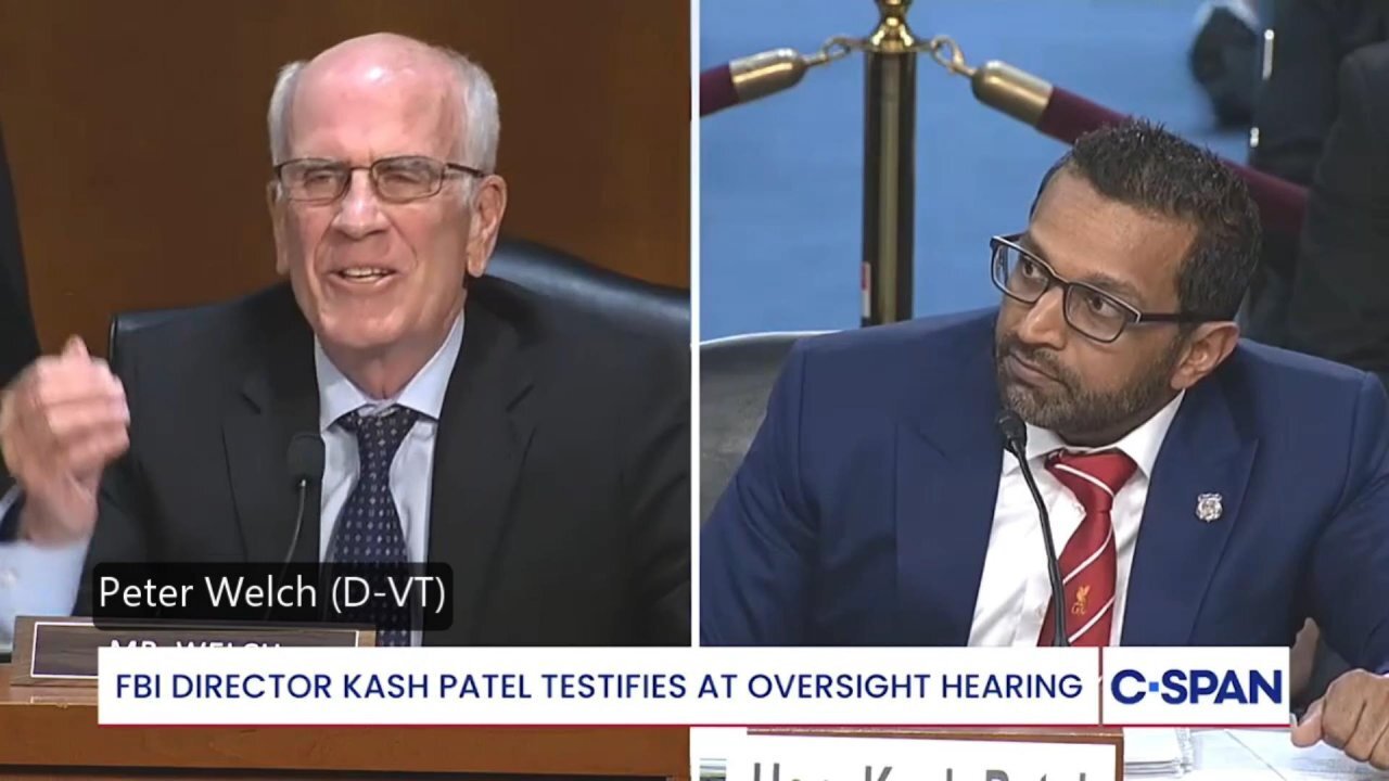 Peter Welsh (D-VT) questions Kash Patel * 9/16/25