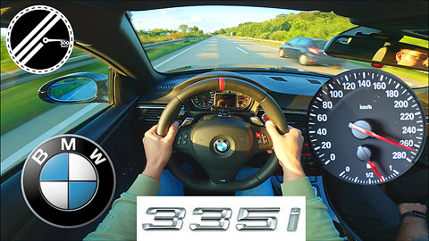 BMW 335i Cabrio E93 | 306 PS | Top Speed Drive German Autobahn No Speed Limit POV
