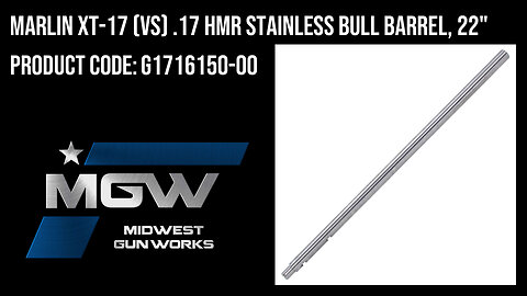 Marlin XT-17 (VS) .17 HMR Stainless Bull Barrel, 22" - G1716150-00