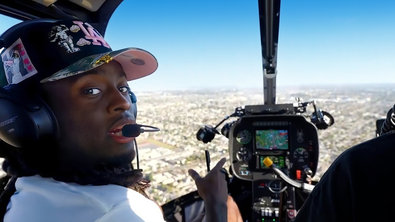 We Took A Helicopter Ride Around LA!