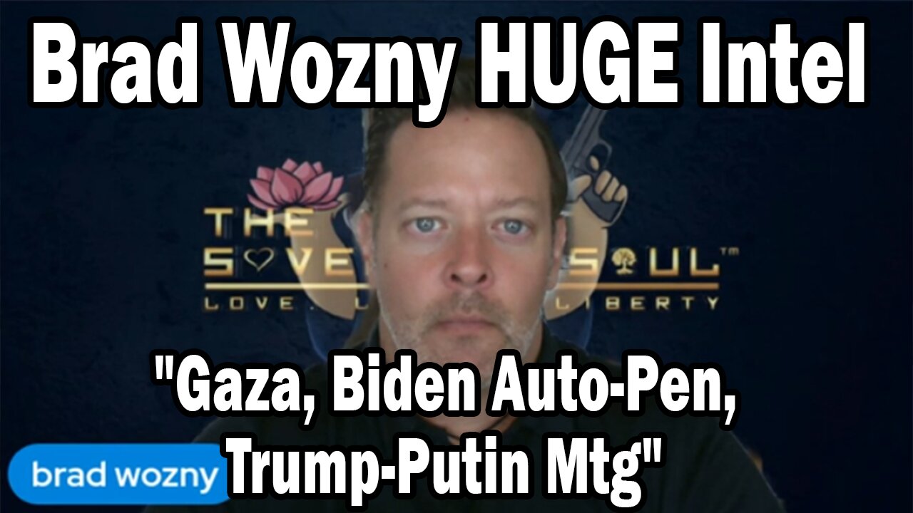 Brad Wozny, Gen McInerney & MG Paul E. Vallely HUGE Intel: Gaza, Biden Auto-Pen, Trump-Putin Mtg