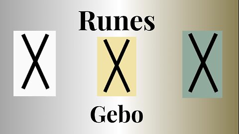 Gebo - The Rune Of gifts! 🌟🕯️