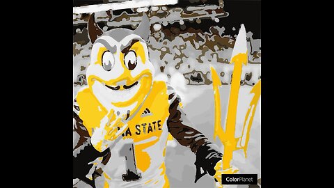 Sparky the Sun Devil art video