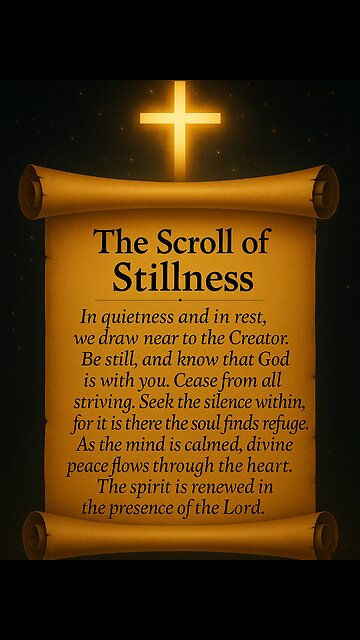 The Scroll of Stillness | Be Still and Know God Is With You