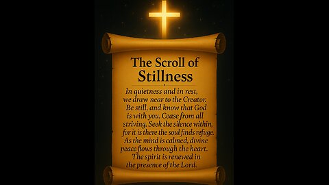 The Scroll of Stillness | Be Still and Know God Is With You