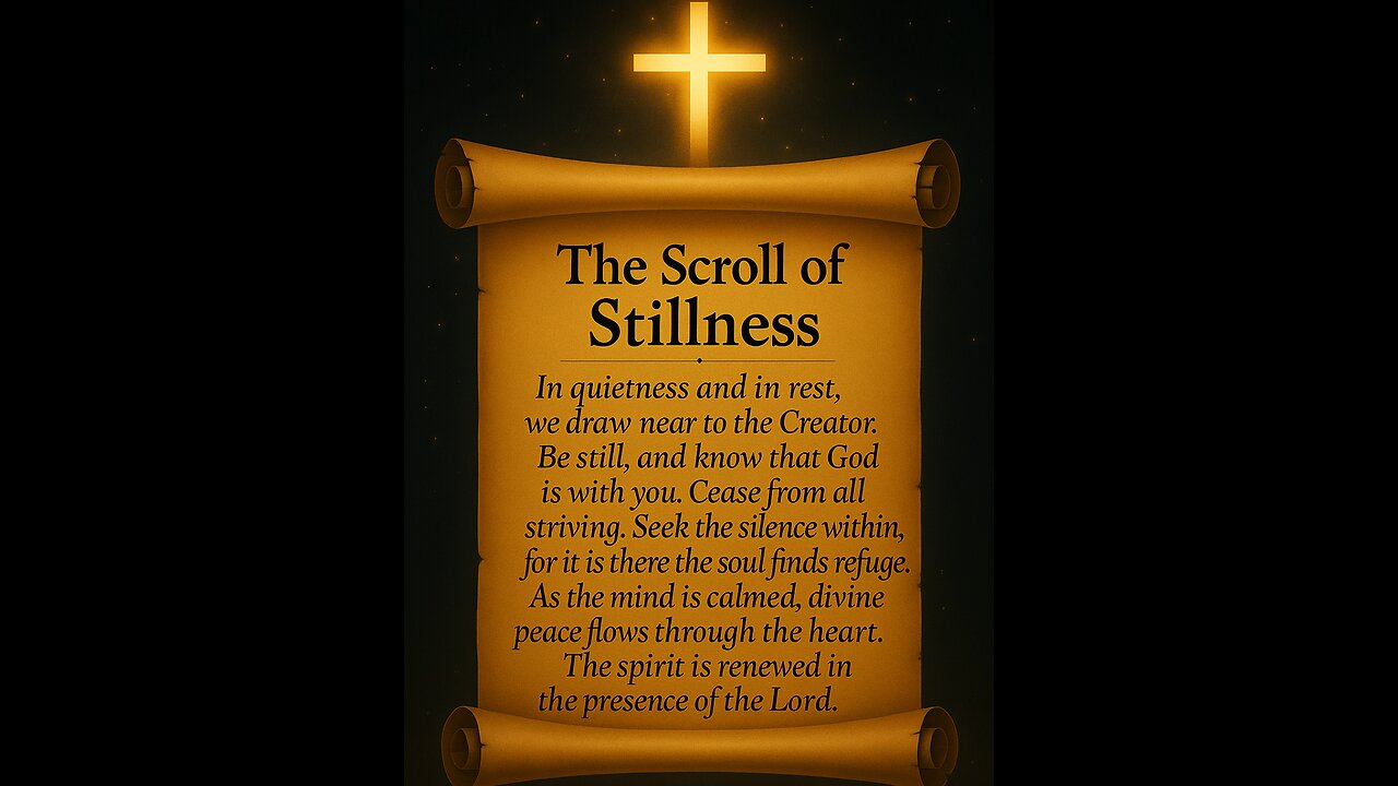 The Scroll of Stillness | Be Still and Know God Is With You