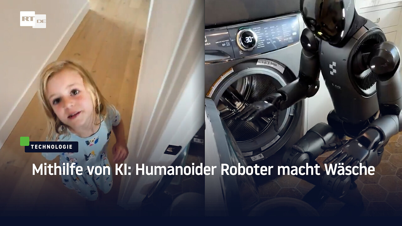 Mithilfe von KI: Humanoider Roboter macht Wäsche