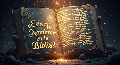 ¿Sabías que... tu nombre aparece secretamente en la Biblia?