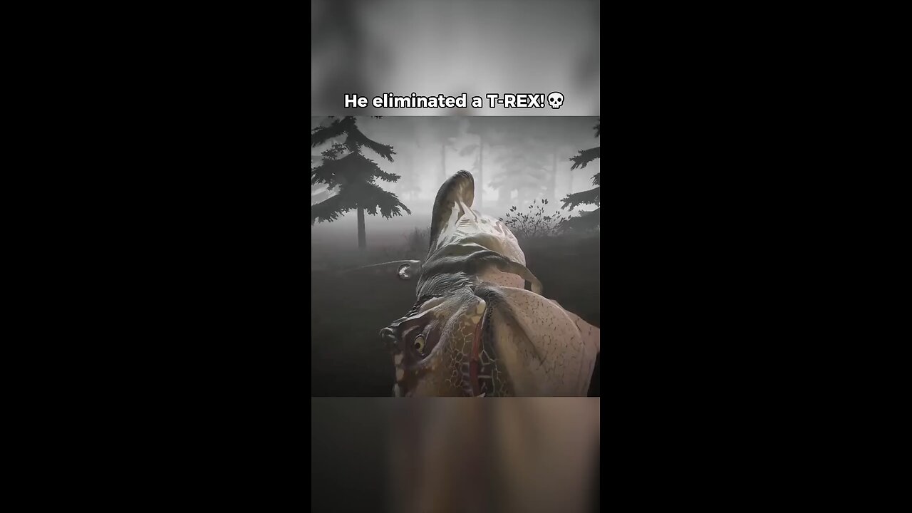 He eliminated the T-Rex like it's was noting!