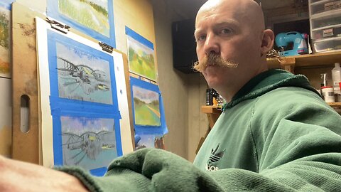 Silent ASMR Drawing in My Art Studio 🖌️ | Studio Vlog #4