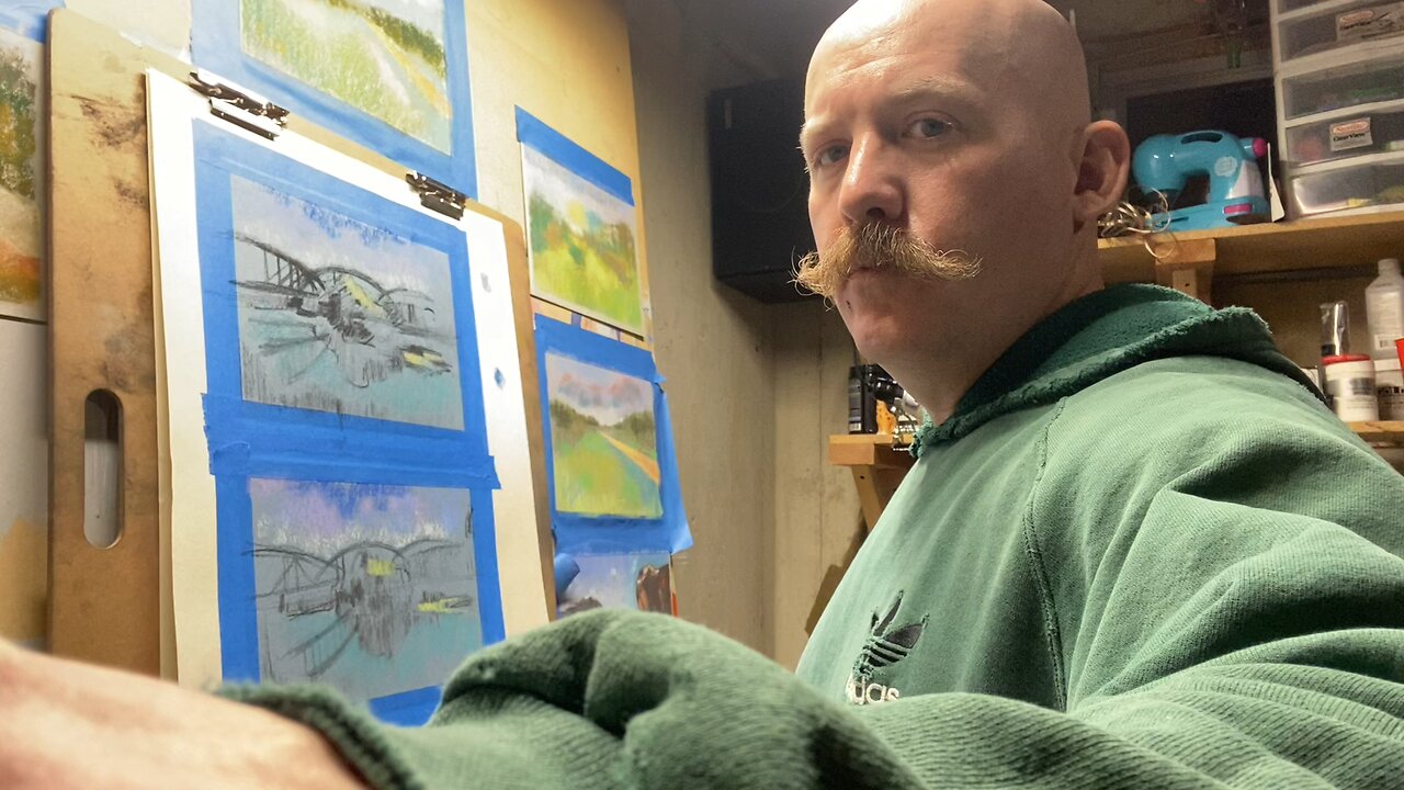 Silent ASMR Drawing in My Art Studio 🖌️ | Studio Vlog #4