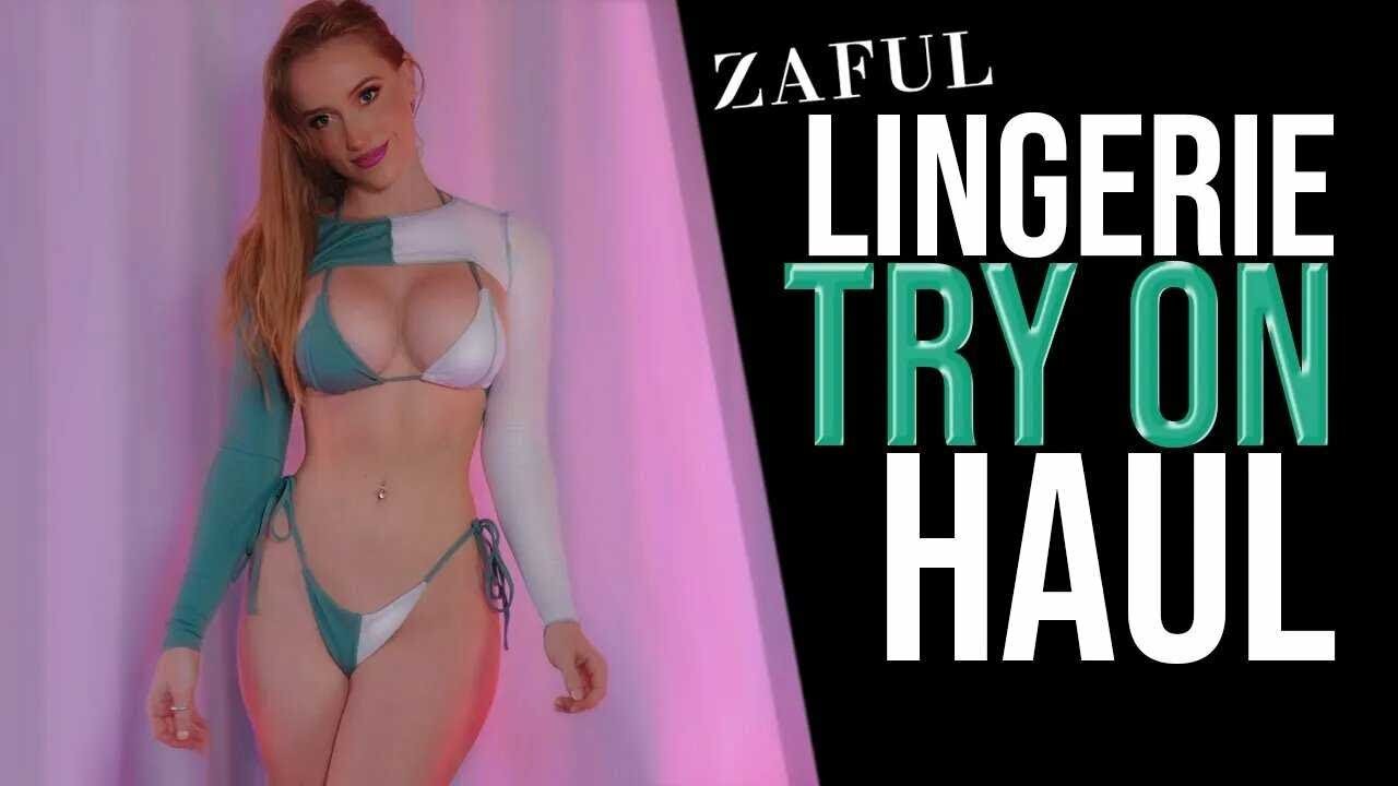 Zaful Lingerie Bikini Try On Haul | Scarlet Chase