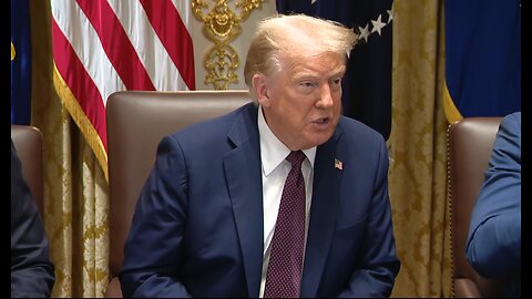 President Trump participates in a Cabinet meeting