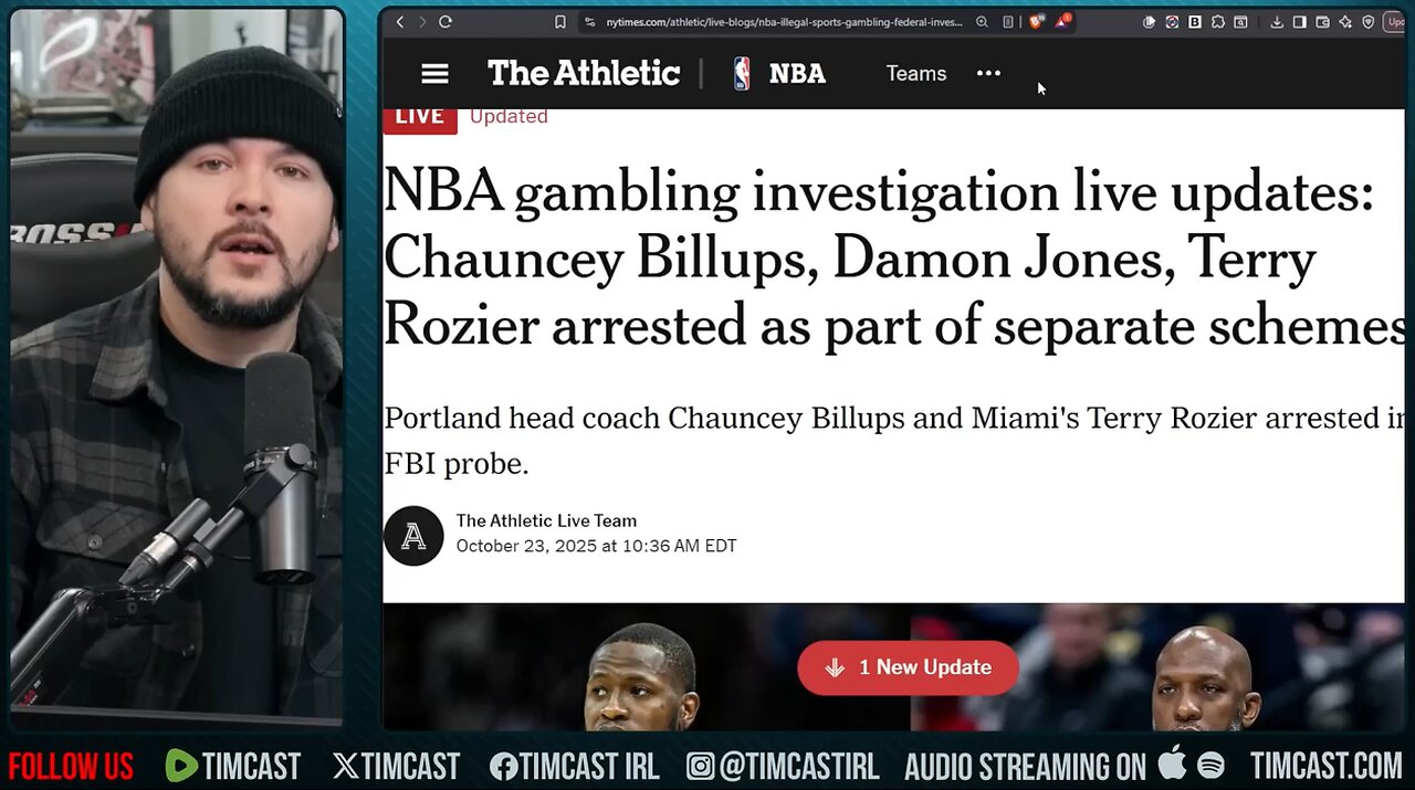NBA PLAYERS ARRESTED, FBI Takes Down MASSIVE Mafia Sports Betting RIGGING | Tim Pool