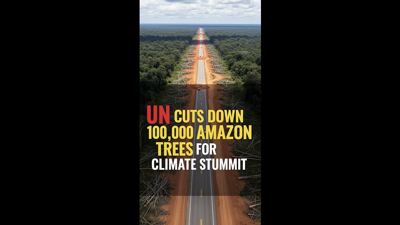 UN Cuts Down 100,000 Amazon Trees for a "Climate Summit"