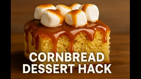 Cornbread Dessert Hack | Caramel & Marshmallow Twist
