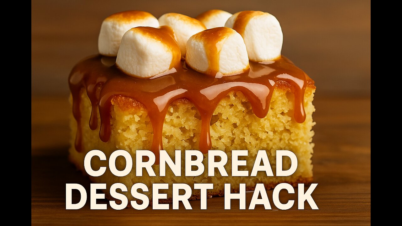 Cornbread Dessert Hack | Caramel & Marshmallow Twist