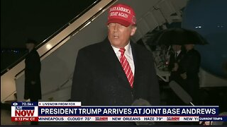 President Trump talks U.S. Steel, Elon Musk and Canada with reporters at Joint Base Andrews