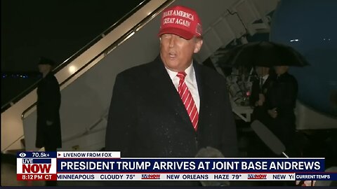 President Trump talks U.S. Steel, Elon Musk and Canada with reporters at Joint Base Andrews