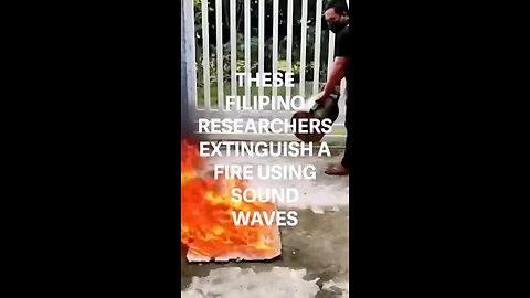 Sound waves extinguish Fire