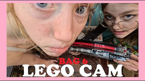 The LEGO CAM view of us building bag 6 of the Lego Dark Falcon!!