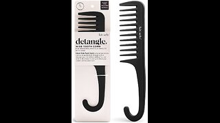 Kitsch Wide Tooth Detangler Comb - Curved Handle