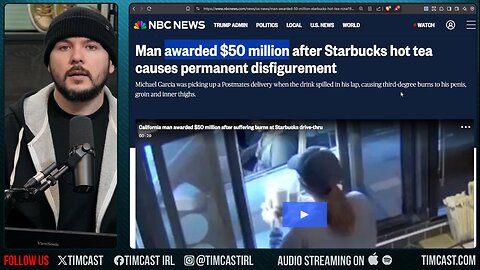 Starbucks Pays $50 MILLION After Scalding Drink BURNS DUDES JUNK OFF Requiring Skin Grafts