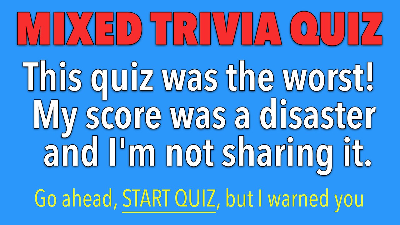 Mixed Trivia Quiz