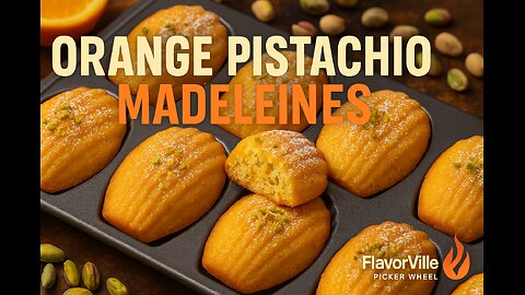 Orange Pistachio Madeleine Cookies – FlavorVille Viral Treat