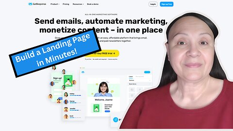 How to Build a Landing Page in Minutes with GetResponse: Beginner-Friendly