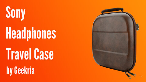 Sony Over-Ear Headphones Travel Case, Hard Shell Headset Carrying Case | Geekria